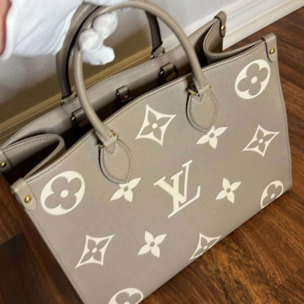 Louis Vuitton Gray Tote Bag with Monogram Design - Picture 2 of 13